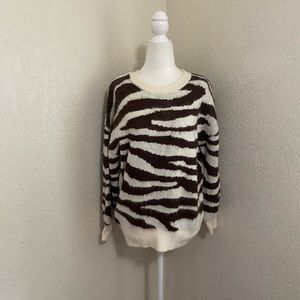 wild fable Zebra Print Sweater